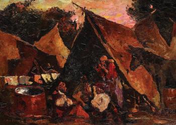 Octav Bancila : The gipsy tent